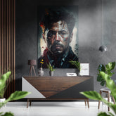Iron Man Brushed Aluminum Dibond Wall Art.